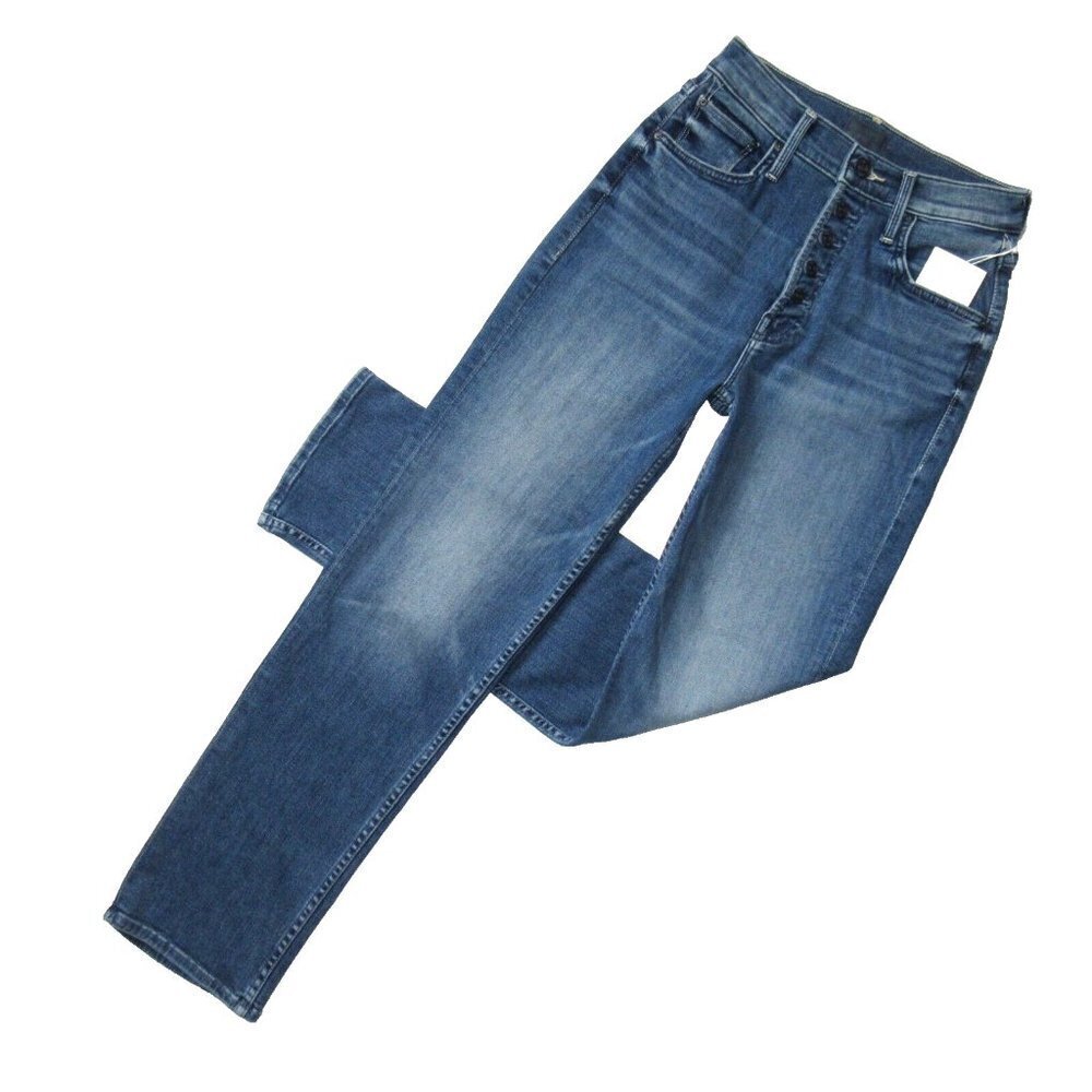 NWT Mother Pixie Tomcat Ankle in Daytime Warrior Straight Stretch Jeans 25
